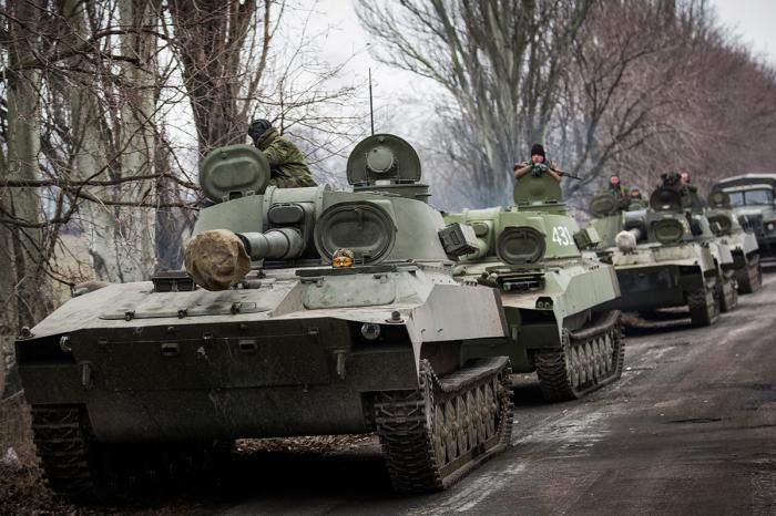 Боевики разместили 275 единиц военной техники вне линий отвода на Донбассе