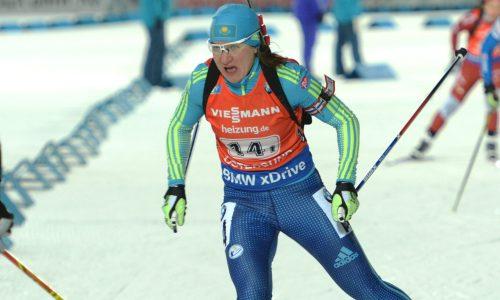 Единственная казахстанская биатлонистка провалила гонку преследования на этапе Кубка мира в Рупольдинге