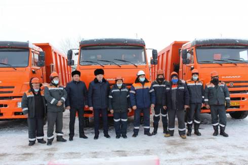 Новый грузовой автотранспорт приступил к работе в компании «АрселорМиттал Темиртау»