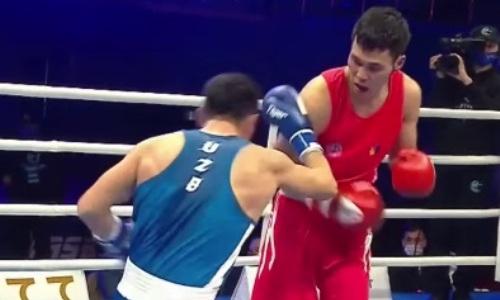 Боксер из Узбекистана жестко избил и нокаутировал монгола на чемпионате Азии. Видео