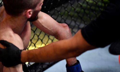Жуткой травмой закончился бой дебютанта UFC. Фото и видео