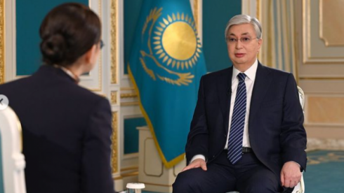 Новое интервью Президента Токаева покажут на республиканском ТВ