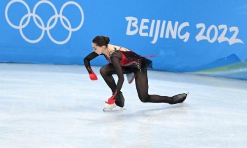 Появилось видео провальной произвольной программы Валиевой на Олимпиаде в Пекине