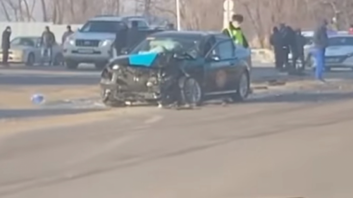 Патрульная машина попала в массовое ДТП в Алматинской области
                19 февраля 2022, 13:27