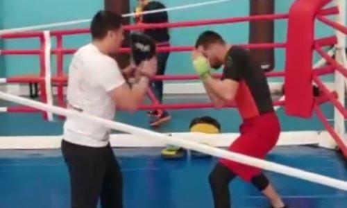 Претендент на титул чемпиона мира из Казахстана показал навыки работы в защите. Видео