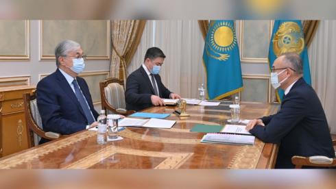 Президент Токаев принял главу Нацбанка Пирматова