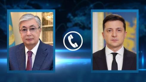 Президент Казахстана поговорил по телефону с Владимиром Зеленским