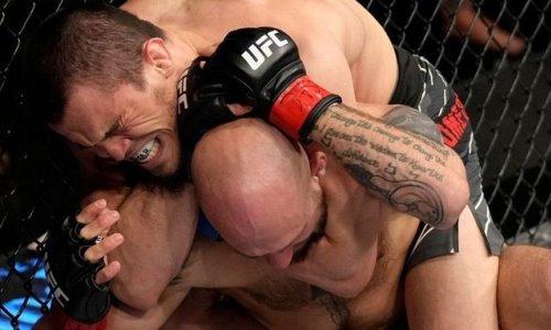 Брат Хабиба после победы над казахстанцем в UFC «задушил» американца в первом раунде. Видео