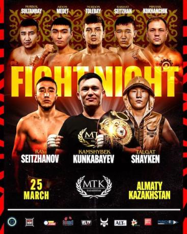 Вечер профессионального бокса пройдет в Алматы