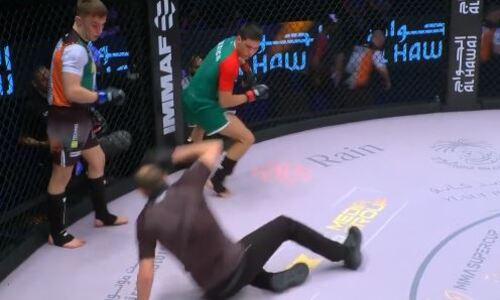 Необычный удар отправил рефери в жесткий нокаут на Суперкубке MMA с участием Казахстана. Видео