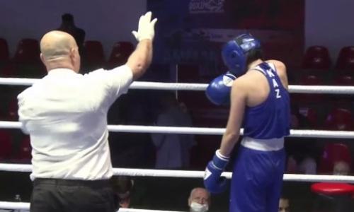 Казахстан нокаутом проиграл финал чемпионата Азии по боксу. Видео