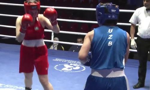 Брутальным избиением и нокаутом в первом раунде закончился бой Казахстана и Узбекистана в финале чемпионата Азии. Видео