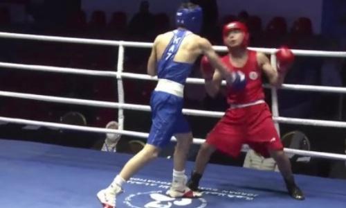 Казахстанский боксер устроил яркое избиение с нокаутом в финале чемпионата Азии. Видео