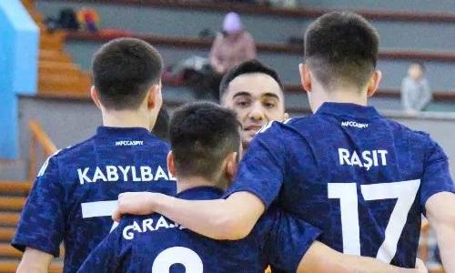 «Каспий» разгромил «Окжетпес» в матче с 11 голами в матче чемпионата Казахстана
