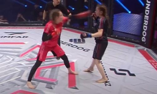 Казахстанская чемпионка жестко избила свою соперницу на турнире MMA. Видео