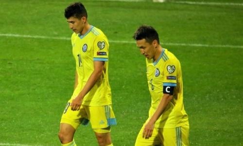 Закончился первый тайм матча Молдова — Казахстан в Лиге наций