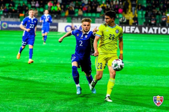 Фоторепортаж с матча Лиги наций Казахстан — Молдова