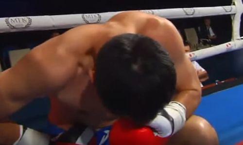 Нокаутом за 27 секунд закончился бой казахстанского боксера. Видео