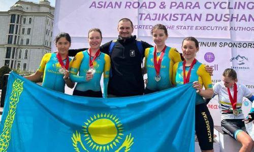 Казахстанские велогонщицы заняли второе место на чемпионате Азии