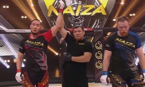 Известный казахстанский тяжеловес провел бой на турнире по MMA в Алматы