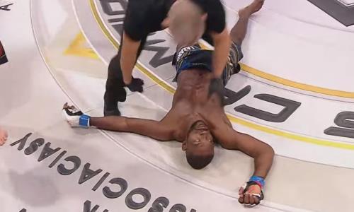 Непобежденный казахстанский файтер чудовищным ударом вырубил экс-бойца UFC за пять секунд до гонга. Видео нокаута