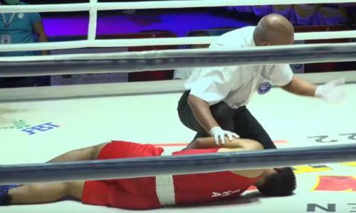 Видео страшного нокаута. Как капитан сборной Казахстана по боксу отправил спать хозяина ринга