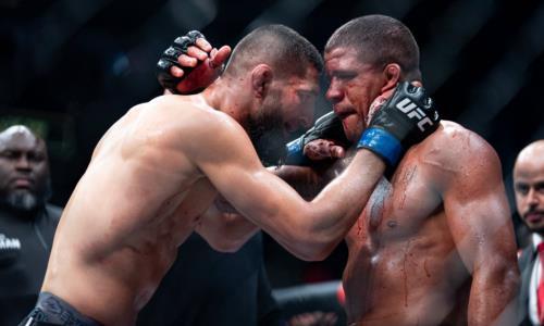 Видео полного боя Хамзат Чимаев — Гилберт Бернс на UFC 273