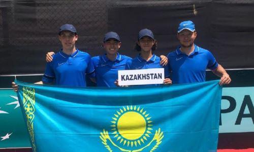 Казахстанские юниоры одержали победу на старте Davis Cup-2022