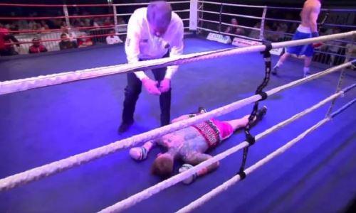 Блогер вышел драться против профессионального боксера и улетел в глубокий нокаут. Видео