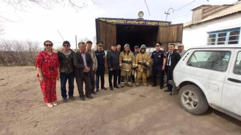 В селе Нарманбет Карагандинской области открыт новый пожарный пост