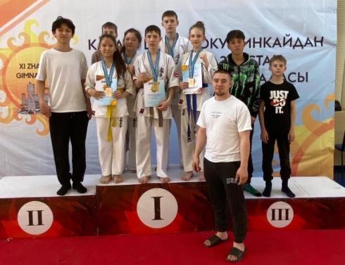 Темиртауские спортсмены стали призёрами гимназиады школьников по карате-шинкиокушинкай