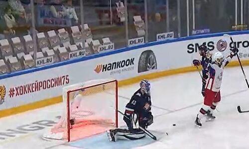 Соперники «Барыса» за семь секунд установили новый рекорд финалов плей-офф КХЛ. Видео