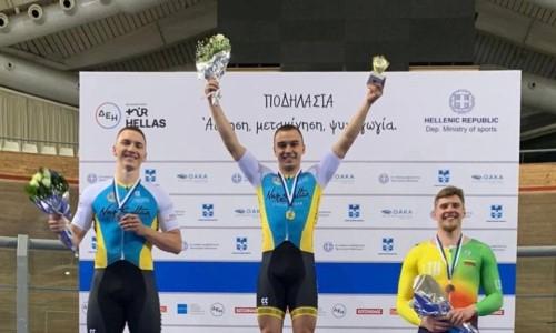 Казахстанские велотрекисты завоевали полный комплект медалей «Большого приза Афинского трека»