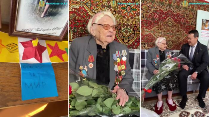 Премьер Смаилов поздравил 100-летнюю ветерана из Петропавловска
                06 мая 2022, 16:03