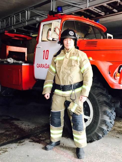 Пожарный из Караганды награжден медалью «За мужество»