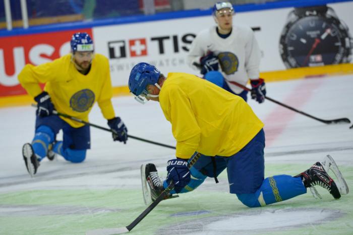 Фоторепортаж с тренировки сборной Казахстана в Хельсинки