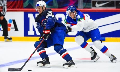 Неудачным камбэком закончился первый матч в группе сборной Казахстана на ЧМ-2022 по хоккею