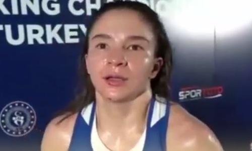 Казахстанская чемпионка мира объяснила причину поражения в полуфинале ЧМ-2022 по боксу