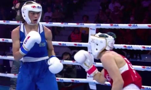 Засудили? Видео боя казахстанки Балкибековой против хозяйки ринга за «золото» ЧМ-2022 по боксу