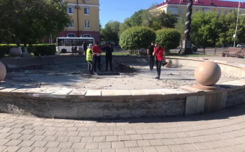В Караганде приступили к ремонту городских фонтанов