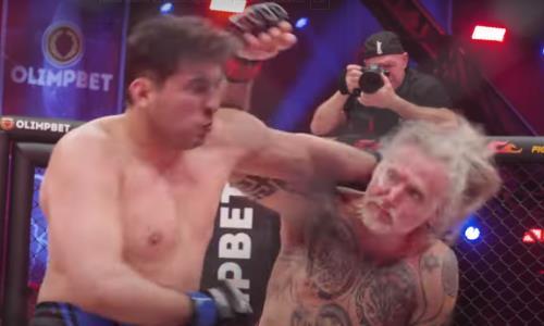 Видео полного боя Никита Джигурда — Бари Алибасов с нокдауном и разбитым носом