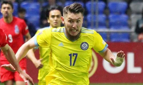 Казахстан вышел вперед в матче с Беларусью в Лиге наций. Видео