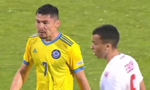 Закончился первый тайм матча Беларусь — Казахстан в Лиге наций