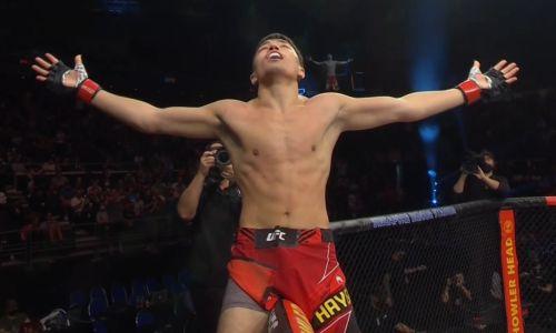 Видео полного боя казахского файтера с разящим нокаутом в UFC