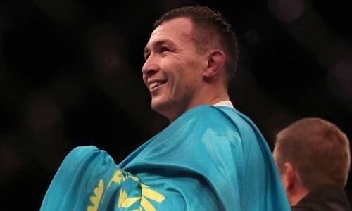 Дамир Исмагулов прибыл в Казахстан после пятой подряд победы в UFC. Фото
