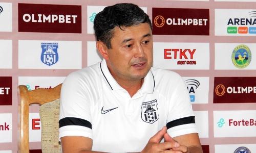 Мазбаев прокомментировал победу «Тараза» над «Мактааралом»