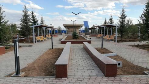 В селе Шахтёрском Нуринского района идёт реконструкция парка