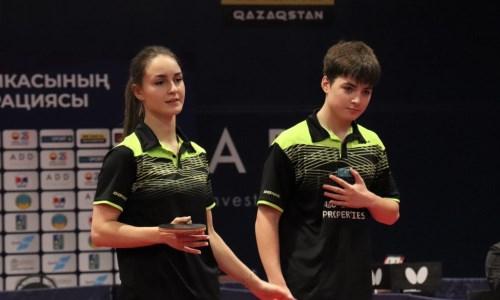 Определены победители юниорского чемпионата Казахстана по настольному теннису