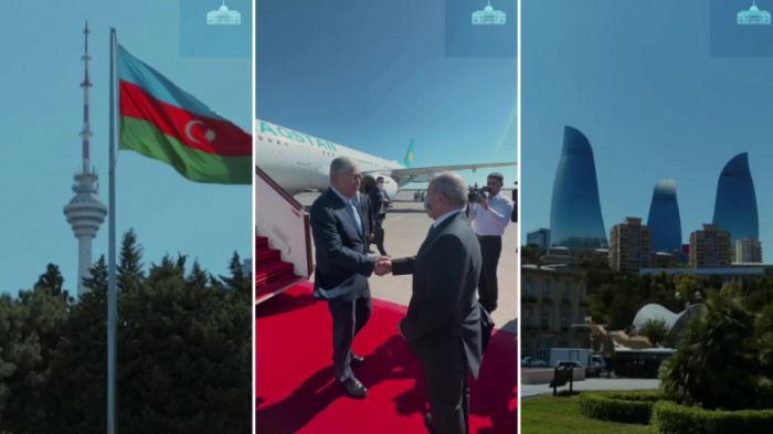Президент Токаев прилетел в Баку
                24 августа 2022, 12:19