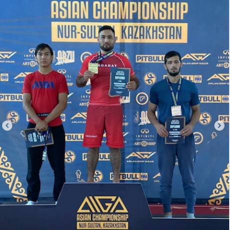Елжан Жумадил стал чемпионом Азии по грэпплингу